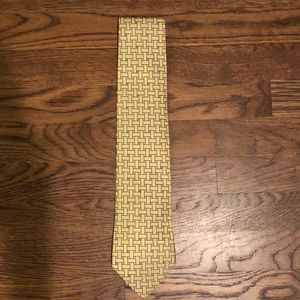 Tommy Hilfiger Yellow and Blue Tie